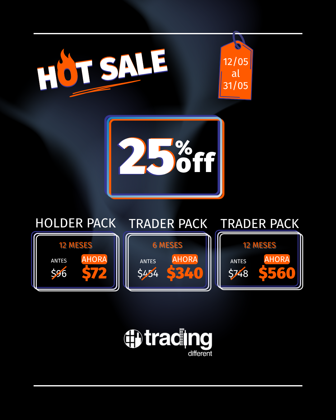 HOT SALE 2026 - 25% OFF Trader and Holder Packs!