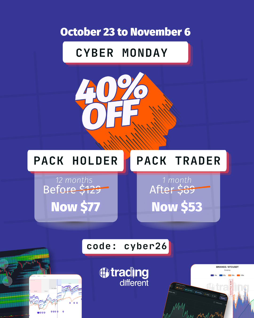 Cyber Monday 2026 - 40% OFF